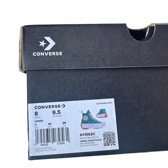 ⭐Converse Run Star Hike Platform Sz 8 Men's Shoes Flowers Green Sneakers A11562C - Picture 8 of 10